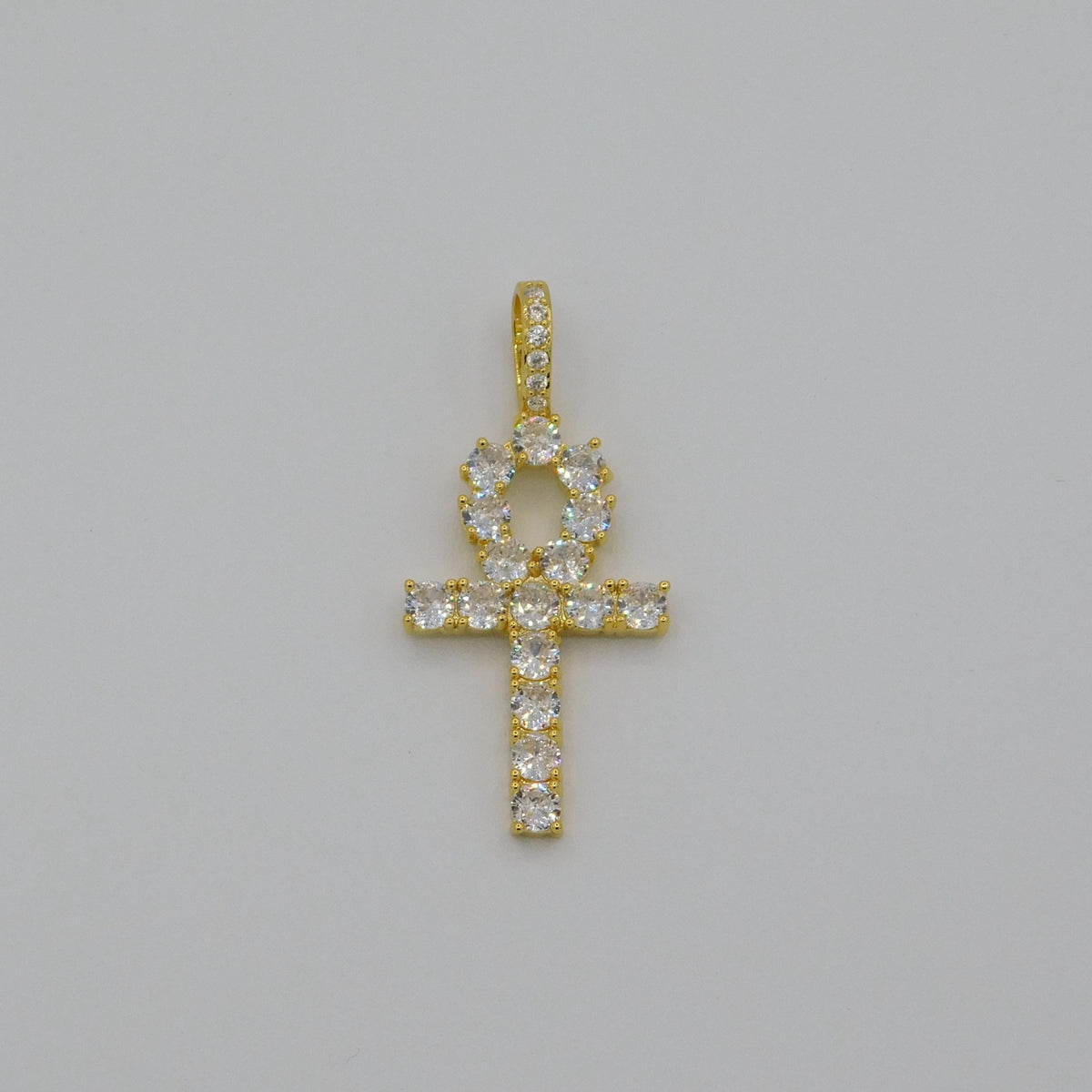 Iced Out Ankh Cross