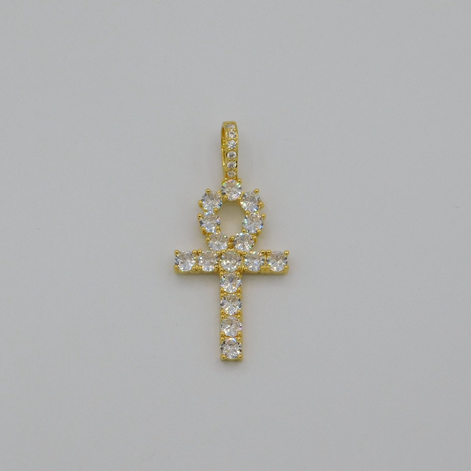 Iced Out Ankh Cross