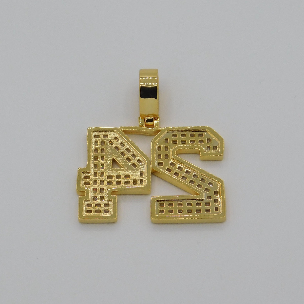 Varsity Numbers Pendant (Gold)